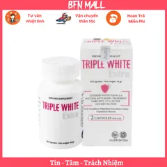 Viên Uống Trắng Da, Chống Nắng Giảm Thâm Nám Triple White Trắng Hộp 50 Viên [ Hàng chính Hãng ]