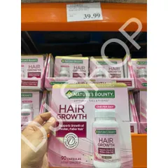 Hộp Viên Biotin Hỗ Trợ Tóc Nature's Bounty 90 Viên - Tăng Trưởng Tóc Dày Khỏe, Không Chứa Gen Biến Đổi, Thực Phẩm Chức Năng Mỹ