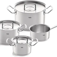 Bộ nồi inox Fissler Original Pro 4 món - Bộ dụng cụ nấu ăn chất lượng cao sản xuất tại Đức, phù hợp với mọi loại bếp