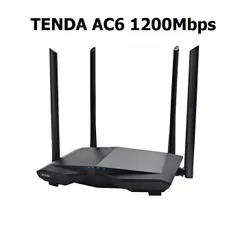 Bộ Phát Wifi Router Tenda AC6, Chuẩn AC1200, 2 Băng Tần 2.4GHz & 5GHz, Tín Hiệu Mạnh, 4 Anten, Kèm Hướng Dẫn Cài Đặt Tiếng Việt
