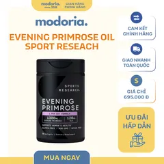 Tinh Dầu Hoa Anh Thảo Sports Research Evening Primrose 90 Viên - Hỗ Trợ Chăm Sóc Da Khỏe Mạnh, Dễ Uống - Sản Phẩm Từ Mỹ