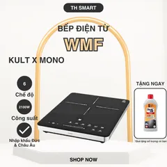Bếp Điện Từ Đơn WMF Kult X Mono 2100W - Bếp Từ Cao Cấp Với Thiết Kế Nhỏ Gọn và Đa Chức Năng, Tính Năng Cảm Ứng Thông Minh