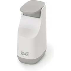 Bình xà phòng Joseph Joseph 70512 Slim Compact - Máy bơm xà phòng nhỏ gọn màu trắng xám cho bồn rửa nhà bếp