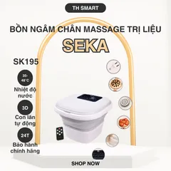 Bồn Ngâm Chân Massage SEKA SKG245 - Thiết Bị Trị Liệu Thông Minh, Sục Khí Thủy Lực, Con Lăn 3D, Hỗ Trợ Giảm Đau, Tăng Cường Tuần Hoàn Máu