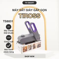Máy Sấy Giày Mini TIROSS TS8831 - Di động, Gấp Gọn, Khử Mùi, Công Nghệ UVC Diệt Khuẩn, Thiết Kế Tiện Lợi, An Toàn Cho Đôi Giày Của Bạn
