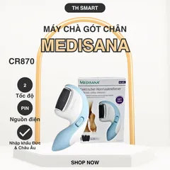 Máy Chà Gót Chân MEDISANA CR870 - Thiết Bị Tẩy Da Chai Sần, Đem Lại Đôi Chân Mềm Mại và Mịn Màng, Chăm Sóc Cá Nhân Tại Nhà