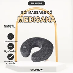 Gối Đỡ Cổ Massage MEDISANA NM87L - Thiết Kế Chữ U Di Động, Massage Rung Nhẹ Nhàng Giúp Thư Giãn và Giảm Đau Cổ, Vai, Gáy