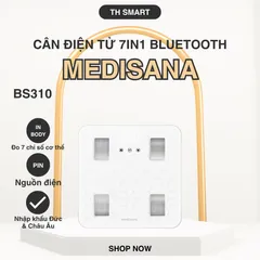 Cân Điện Tử Phân Tích Sức Khỏe 7in1 MEDISANA BS310 Bluetooth - Theo Dõi 7 Chỉ Số Cơ Thể Qua Ứng Dụng VitaDock+