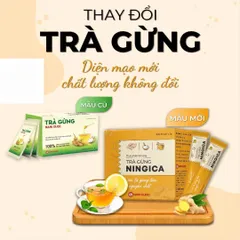Trà Gừng Nam Dược Hộp 20 Gói x 3g - Hỗ Trợ Làm Ấm Cơ Thể, Giảm Nguy Cơ Cảm Lạnh, Hỗ Trợ Tiêu Hóa, Giảm Nôn