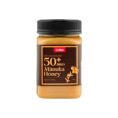 Mật ong Manuka MGO 50+ Coles 500g - Hàng chính hãng Úc, Chất lượng cao, Sản phẩm thiên nhiên bổ dưỡng