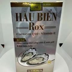 Viên Uống Hàu Biển ROX - Bổ Sung Kẽm Tăng Cường Sức Khỏe Thận cho Nam Giới - Hộp 30 Viên Chất Lượng Cao