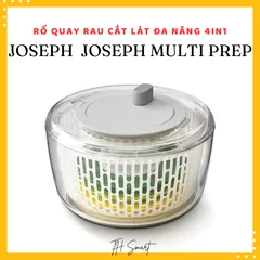 Rổ Quay Rau Thái Lát Đa Năng JOSEPH JOSEPH Multi Prep 4in1 - Dụng Cụ Bếp Thông Minh Tiết Kiệm Thời Gian Và Không Gian Lưu Trữ