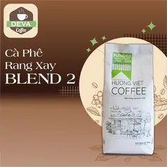 Cà Phê Sạch Blend Số 2 Rang Mộc Nguyên Chất - Hạt Arabica và Robusta Đậm Đà, Pha Chế Phin Dễ Dàng