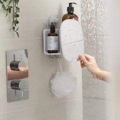 Kệ nhà tắm Joseph Joseph 70547 EasyStore™ - Kệ đựng đồ phòng tắm thông minh có gương gập, thiết kế tiện dụng và dễ lắp đặt.