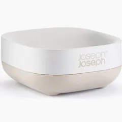Hộp Đựng Xà Phòng Joseph Joseph Slim - Thiết Kế Tiết Kiệm Không Gian, Màu Trắng, Đế Chống Trượt, Dễ Dàng Vệ Sinh