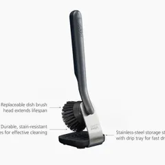 Bàn chải rửa chén Joseph Joseph Sinktech xám - Kệ đựng tiện lợi cho phòng tắm với mốc treo và dễ vệ sinh, chất lượng cao