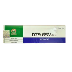 (CHÍNH HÃNG) D79 GSV Plus Anti Acne Giúp Dưỡng Da, Ngăn Ngừa Mụn Ẩn, Mụn Đầu Đen, Mụn Đầu Trắng, Làm Mờ Vết Thâm - 15g