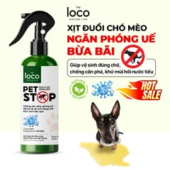 Xịt Xua Đuổi Chó Mèo PET STOP 260ml - Ngăn Chặn Đuổi Thú Cưng Phóng Uế Bừa Bãi, Khử Mùi Hiệu Quả, An Toàn Cho Thú Cưng