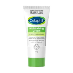 Kem Dưỡng Ẩm Dịu Lành Cetaphil 50g - Giúp Da Khô Nhạy Cảm Mềm Mại, Khôi Phục Độ Ẩm và Bảo Vệ Da Tối Ưu