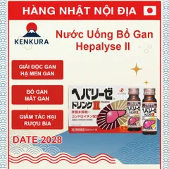 Nước Uống Bổ Gan Hepalyse II Nhật Bản - Hỗ Trợ Giải Độc Gan, Mát Gan, Hạ Men Gan - Hộp 10 Chai 50ml