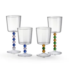 Set 2 Ly Thủy Tinh IVV Collier 300ml - Ly Thủy Tinh Borosilicate Sang Trọng An Toàn với Máy Rửa Chén