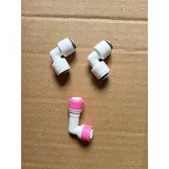 Bộ 2 Co Nối Vuông 6-6 + Van 1 Chiều Góc Nối Nhanh - Dụng Cụ Lọc Nước RO Chống Rò Rỉ Ống Dẫn Nước