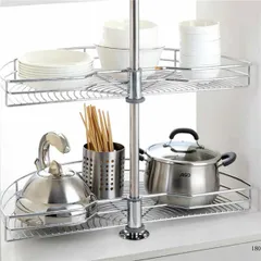 Mâm Xoay Inox 2 Tầng Eurogold 180º TR180C - Đồ Gia Dụng Nhà Bếp Chất Lượng Cao, Thiết Kế Thông Minh