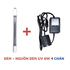 Combo Bóng Đèn UV 6W 4 Chấu & Biến Áp Nguồn Chuyển Đổi Cho Máy Lọc Nước RO - Bền Bỉ, Nhỏ Gọn, Tiện Lợi