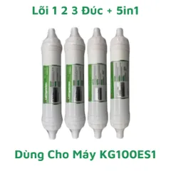 Bộ 4 Lõi Lọc Nước KANGAROO Chính Hãng - Thay Thế Cho Máy Lọc KG100ES1 - Lõi 123 & 5IN1, An Toàn Cho Sức Khỏe