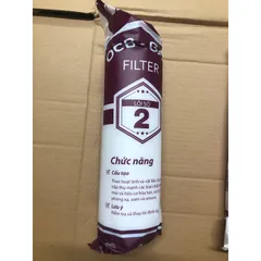 Lõi Lọc Nước JENPEC Số 2 OCB-GAC - Than Hoạt Tính Hàng Chính Hãng - Loại Bỏ Tạp Chất Hiệu Quả 5µm