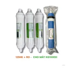 Bộ 4 Lõi Lọc Nước KANGAROO Chính Hãng - Thay Thế Máy Lọc KG100ES1, RO 2012-100G, Lọc Cặn Bẩn và Tạp Chất Xuất Sắc