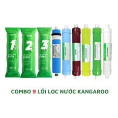 Bộ 9 Lõi Lọc Nước KANGAROO Chính Hãng - Lõi 123 EXTRA RO và Khoáng - Nguồn Nước Sạch và An Toàn cho Gia Đình
