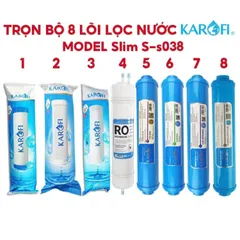 Combo 8 Lõi Lọc Nước KAROFI Chính Hãng - Thay Thế Model SS038, Bảo Vệ Sức Khỏe Với Nước Sạch và An Toàn