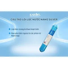 Lõi Lọc NANO SILVER KAROFI Chính Hãng - Thay Thế Máy Lọc Nước RO, Tiêu Diệt Vi Khuẩn, Khử Mùi Hôi, Tuổi Thọ 12 Tháng