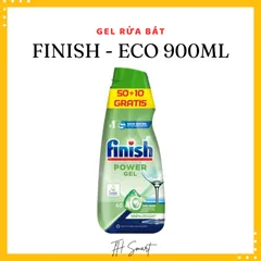 Gel Rửa Bát FINISH Eco 900ml - Sản Phẩm Thân Thiện Môi Trường, Loại Bỏ Vết Bẩn Cứng Đầu, Bảo Vệ Chén Bát Sáng Bóng
