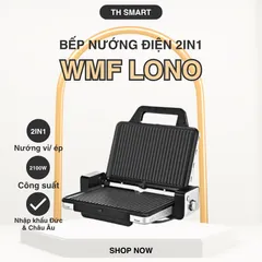 Bếp Nướng Điện Để Bàn 2in1 WMF Lono 2100W - Thiết Bị Nướng Đa Năng, Chất Liệu Cao Cấp, Dễ Vệ Sinh, Kết Nối Điện Nhanh Chóng