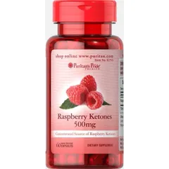 [ Date 2027 ]Puritan's Pride Raspberry Ketones 500mg, 60 viên 501619