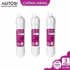 Bộ 3 Lõi Đúc 123 Nối Nhanh Mutosi - Bảo Vệ Màng RO, Loại Bỏ Tạp Chất, Clo, Mùi Lạ Trong Nước, Thay Thế Máy MP-370U, MP-1101, MP-192, MP-390U