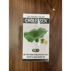 Viên Uống Cholessen 30 Viên - Hỗ Trợ Giảm Cholesterol, Tăng Cường Chức Năng Gan Tự Nhiên, Bổ Sung Dinh Dưỡng Cho Sức Khỏe Tim Mạch