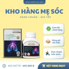 Viên uống bổ phổi, thải độc phổi - Vitatree Lung Detox 60 viên Úc –MẸ SÓC