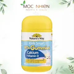 Kẹo Canxi Dinh Dưỡng Nature's Way Vita Gummies cho Trẻ Em - Bổ Sung Canxi và Vitamin D3 Hỗ Trợ Phát Triển Xương Răng 60 Viên