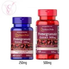 Viên uống chống nắng nội sinh, mờ nám, trắng da lựu Pomegranate Extract Puritan's pride 507100