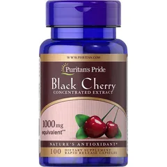 VIÊN UỐNG PURITAN'S PRIDE BLACK CHERRY CONCENTRATED EXTRACT 1000 MG, 100 VIÊN