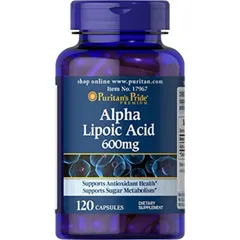 [Date 2028]Viên uống đẹp da, chống lão hoá, ngừa tàn nhang, làm sáng da Alpha Lipoic Acid 300mg-600mg Puritan's Pride 507152