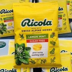 [Date 2028] Kẹo Ngậm Thảo Mộc Không Đường Ricola Lemon Mint
