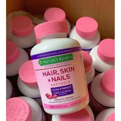 Viên uống hỗ trợ tóc dày, móng khoẻ và da đẹp Nature’s Bounty Hair, Skin, Nails