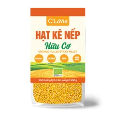 Hạt Kê Hữu Cơ C'Lavie - Thực Phẩm Organic Nấu Cháo Ăn Dặm, Dinh Dưỡng Tốt Cho Sức Khỏe, Sữa Hạt, Chè Hạt Kê