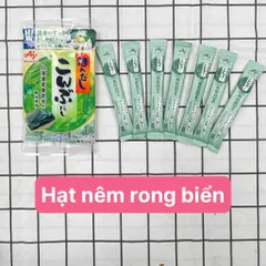 Hạt Nêm Rong Biển Ajinomoto An Toàn Cho Bé - Gói Nhỏ 56g, Dành Cho Bé Ăn Dặm, Không Bột Ngọt, Thích Hợp Ăn Chay