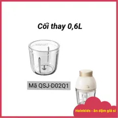 Cối Thủy Tinh Bear 0.6L QSJ-D02Q1 - Phụ Kiện Thay Thế Cho Máy Xay Bear Chính Hãng, Đảm Bảo Tương Thích Tốt Nhất