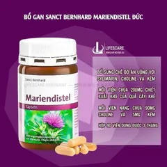 Viên Uống Bổ Gan Sanct Bernhard Mariendistel Kapseln 90 Viên - Hỗ Trợ Gan Khỏe Mạnh và Giải Độc Tự Nhiên từ Cây Kế Sữa